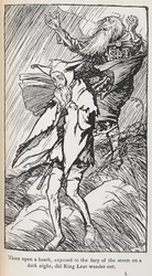 Illustration av kung Lear.