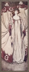 Queen Mab, who ruler in the Gardens .., från Peter Pan i Kensington Gardens av J M Barrie (1860 - 1937), pub. 1906