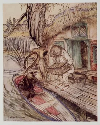 Så att under dina fötter observerade han till Mullvad, när han passerade ner i båten, från Wind in the Willows av Kenneth Grahame (1859 - 1932), pub. 1940