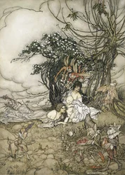 The Changeling, 1905 (wc & penna och bläck på papper)