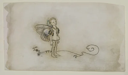 The Fairies Thing, från En midsommarnattsdröm, publicerad 1908 (penna och bläck & wc på papper)