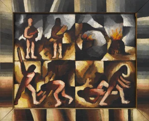 Kain och Abel Gamla testamentets cykel, 1918.