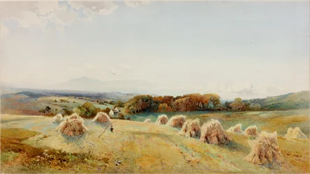 A Harvestfield, Windermere (färg, blyerts och wc på papper)