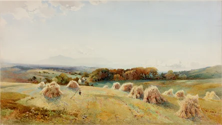 På Windermere Hills, före 1909 (Akvarell och gouache)