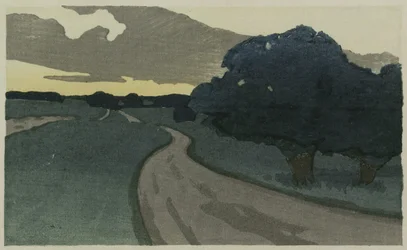 The Long Road, Argilla Road, Ipswich, 1898 (träsnitt i färg)