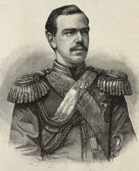 ALEXANDER III av Ryssland (1845-1894). Tsar av Ryssland (1881-1894), son och efterträdare till Alexander II. Gravyr.