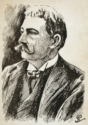 AZEVEDO, Aluisio de (1857-1913). Brasiliansk författare. Gravyr.