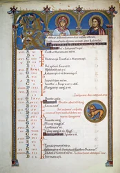 Antiphonary of St. Peter, ca 1160 (upplyst sida)