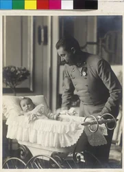Ärkehertig Franz Ferdinand med sin son Maximilian