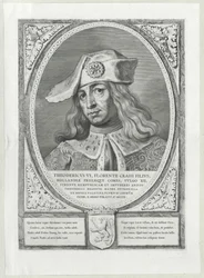 Greven av Holland Dietrich VI (tryck)