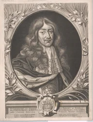 Hertigen av Brunswick-Wolfenbuettel Ferdinand Albert II (tryck)