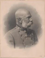 Kejsaren av Österrike Franz Joseph I (tryck)