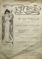 FALLA, Manuel de (1876-1946). Spansk kompositör och pianist. Verk för piano solo och för piano och sång. Utgiven i Madrid.