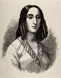 GORRITI, Juana Manuela (1818-1892). Argentina writer. Engraving.