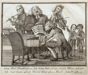 Georg Friedrich Haendel (1685-1759) (akvarell och bläck på papper)