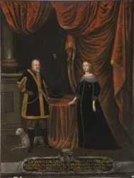 Jean Georges I av Sachsen och Madeleine Sibylle av Preussen (olja på duk)