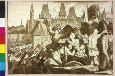 Kung Maximilian I återerövrar Wien och sina förfäders slott
