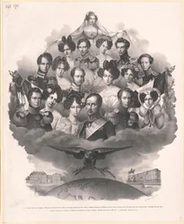 Kung av Preussen Frederic William III (tryck)