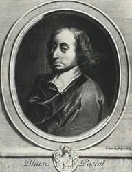 PASCAL, Blaise (1623-1662). Fransk matematiker, fysiker och filosof. Gravyr