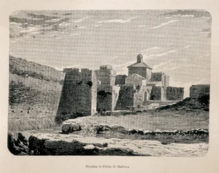 Palma de Mallorca. Väggar (gravyr)