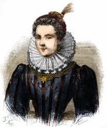 Porträtt av Catherine Henriette de Balzac d