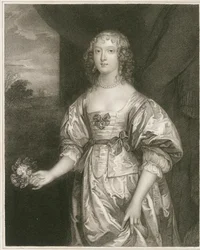 Porträtt av Elizabeth Cecil (gravyr)
