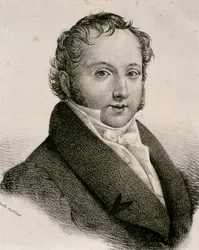 Porträtt av Gioachino Antonio Rossini (etsning)