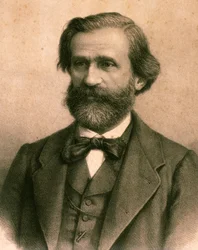 Porträtt av Giuseppe Fortunino Francesco Verdi (etsning)
