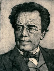 Porträtt av Gustav Mahler (etsning)