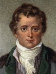 Porträtt av Humphry Davy, engelsk kemist.