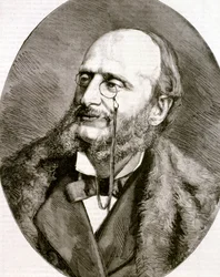 Porträtt av Jacques Offenbach (etsning)
