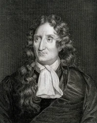 Porträtt av Jean de La Fontaine (gravyr)