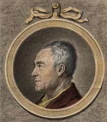 Porträtt av Johann Georg Sulzer 1720 1779 professor i matematik och filosof