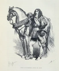 Porträtt av Ludvig II av Bourbon, prins av Condé (känd som Le Grand Condé) (Bourbon-Conde)