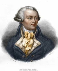 Porträtt av Maximilian Marie Isidore av Robespierre (1758-1794), fransk politiker.