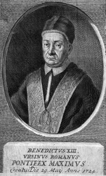 Porträtt av påven Benedictus XIII, den 243:e påven.