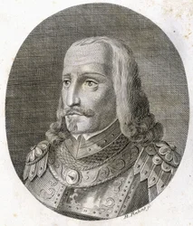 Porträtt av Rodolph I av Habsburg, herre över Almanska Schweiz, numera tysk kejsare