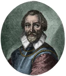Porträtt av Sir Martin Frobisher engelsk sjöman