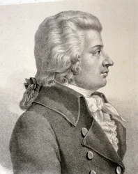 Porträtt av Wolfgang Amadeus Mozart (etsning)