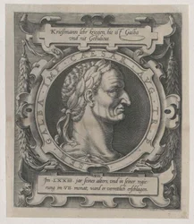Romerske kejsaren Galba (tryck)