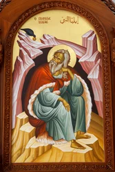 Sankt Elias ikon. Katedral, Harissa, 2022 (foto)