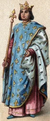 Sankt Ludvig IX kung av Frankrike - Porträtt av Sankt Ludvig