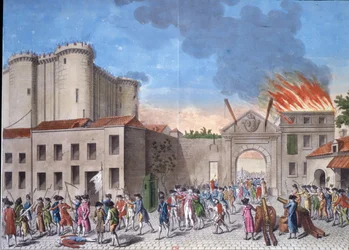 Folkmassans stormning av Bastiljen den 14 juli 1789, under den franska revolutionen