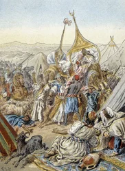 Smalah (eller smala) av Abd el Kader (Abd El-Kader) (1843) tagen av hertigen av Aumale.