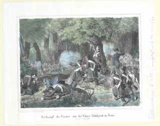 Kroaternas strid med Wiens mobila garde i Prater den 28 oktober 1848