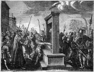 Giljotinen på 1500-talet i Frankrike