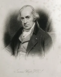 WATT, James (1736-1819). Porträtt av James Watt. Gravyr.