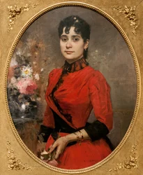 Porträtt av Emilia Alcalá