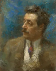 Porträtt av Giacomo Puccini