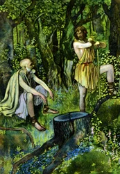 Timon av Aten, pjäs av William Shakespeare, ca 1880 (tryck)
